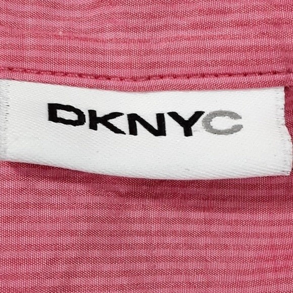 New DKNYC Pink Foldable Long Sleeve Tunic Top Medium | Comfy Fit - Picture 5 of 6